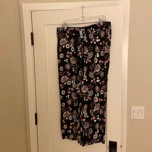 LOFT Tie Waist Fluid Pant